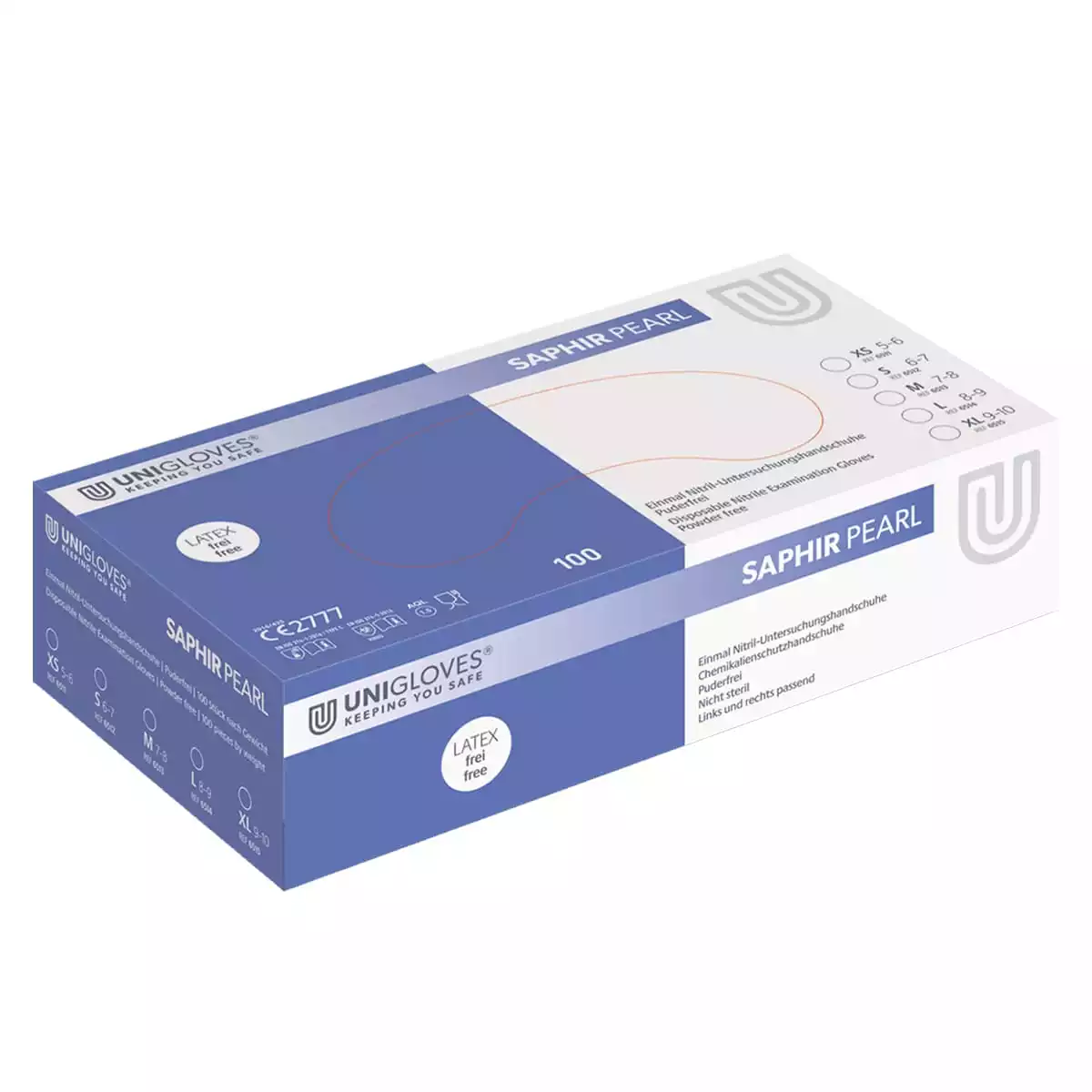 Pearl Puderfreie Nitril Handschuhe Pearl Puderfreie Nitril Handschuhe