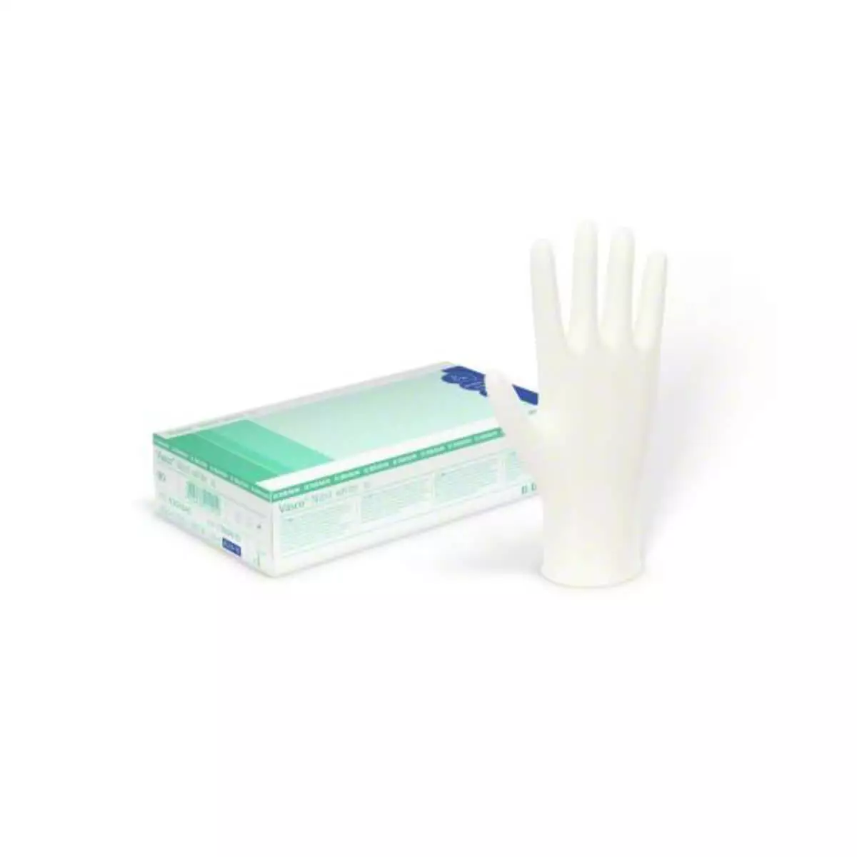  Vasco Nitril white Handschuhe