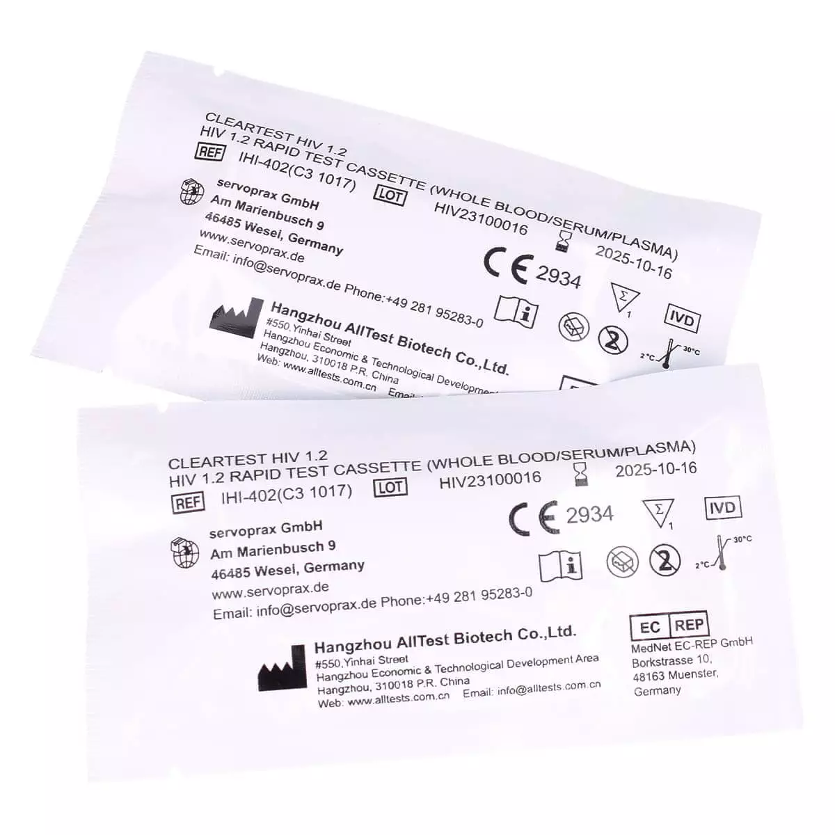  Cleartest HIV 1.2 Kassettenschnelltest