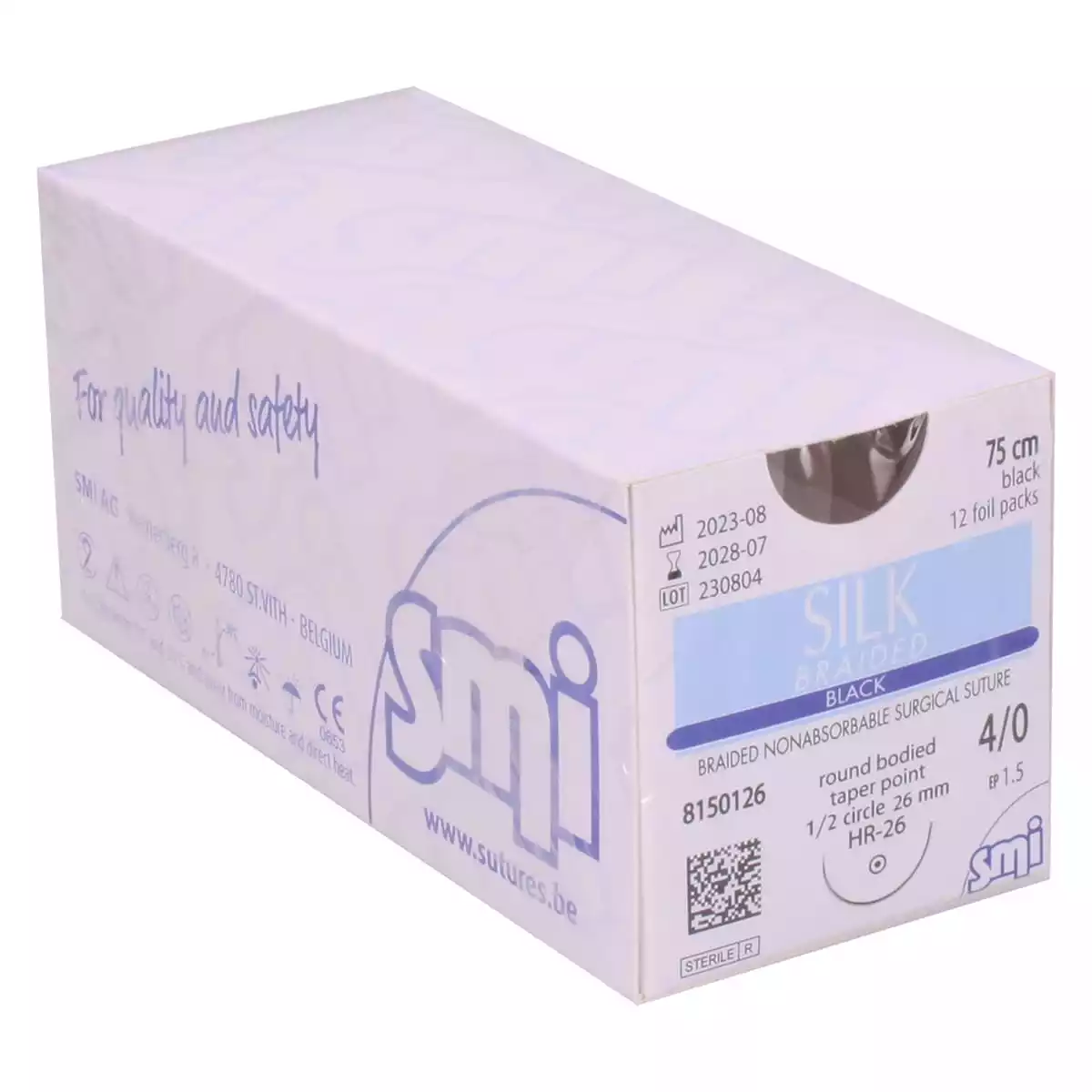  Silk Braided Black Nahtmaterial