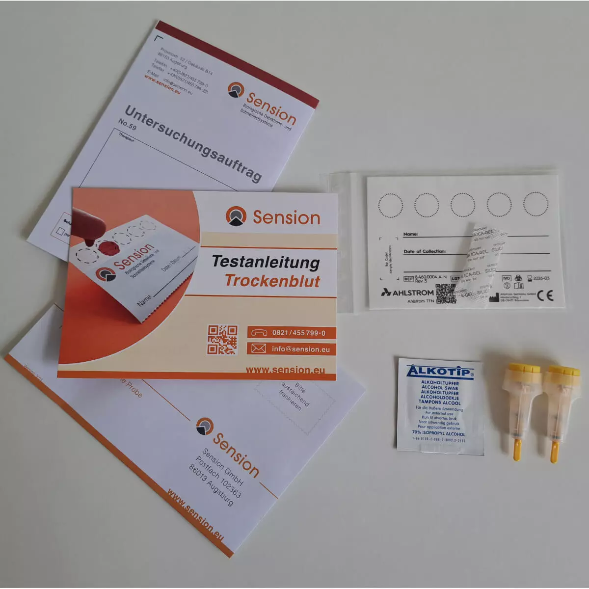  SensioScreen Tetanus Antikörper-Trockenbluttest