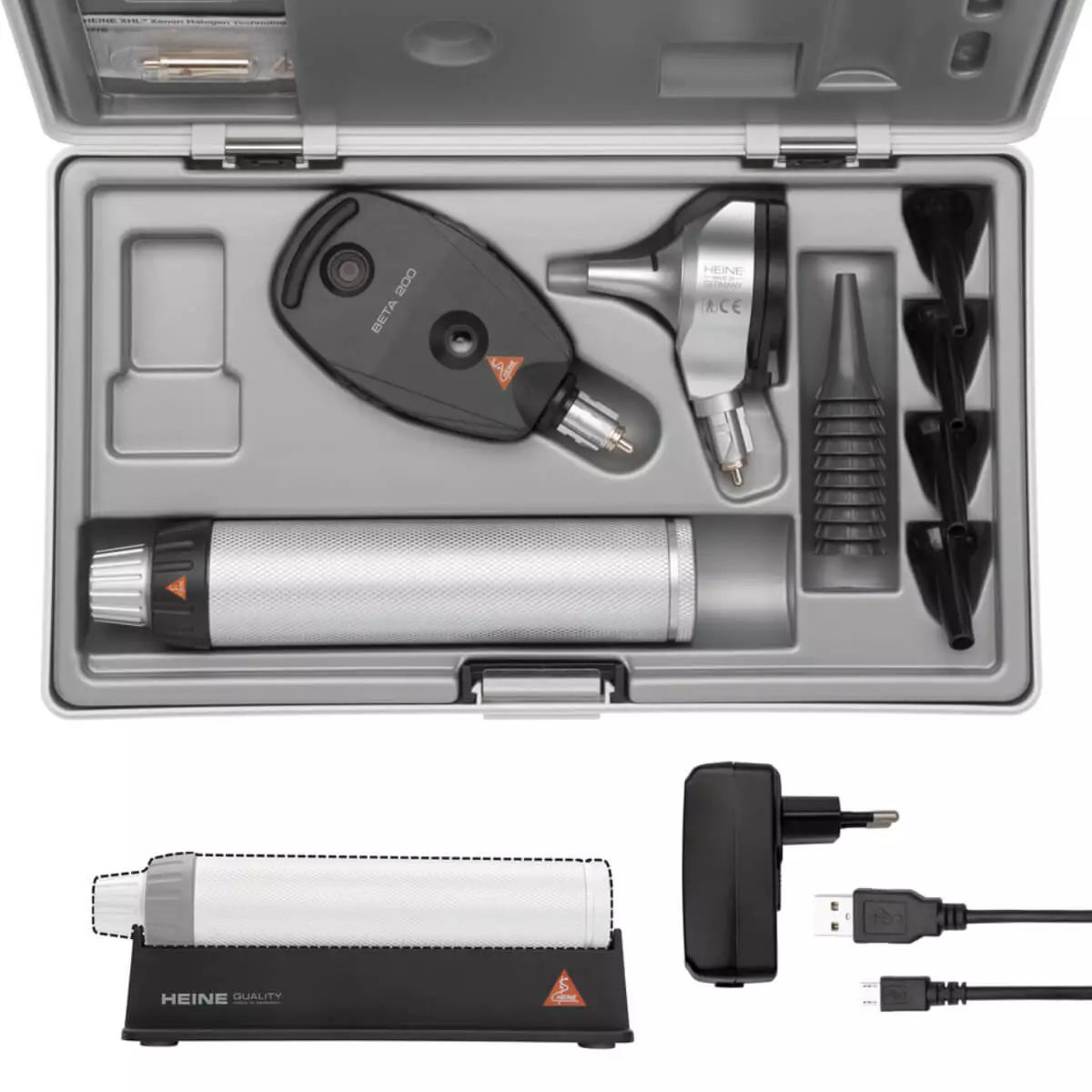  HEINE BETA 200 F.O. Otoskop & BETA 200 Ophthalmoskop im Set