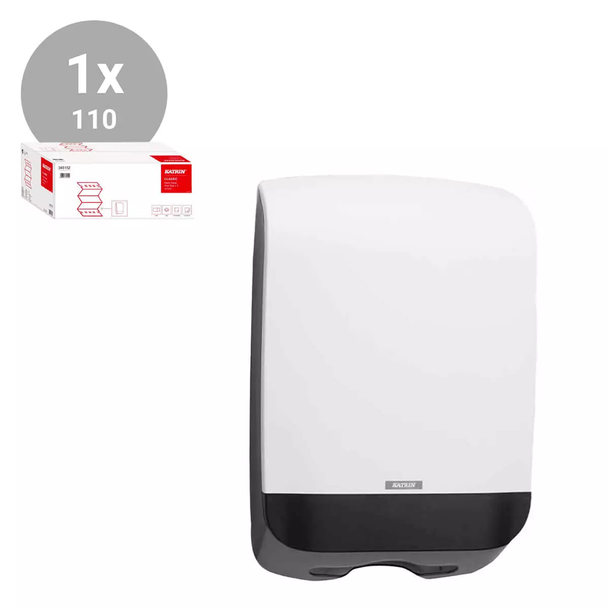  Spar-Bundle: Inclusive Handtuchspender M + Papierhandtücher One stop M