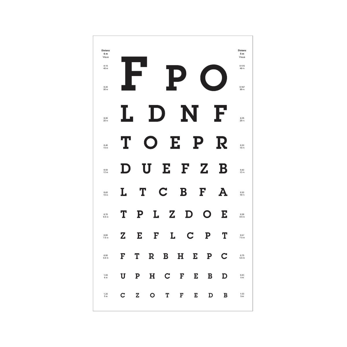 1m4 Sehprobentafel Buchstaben online kaufen