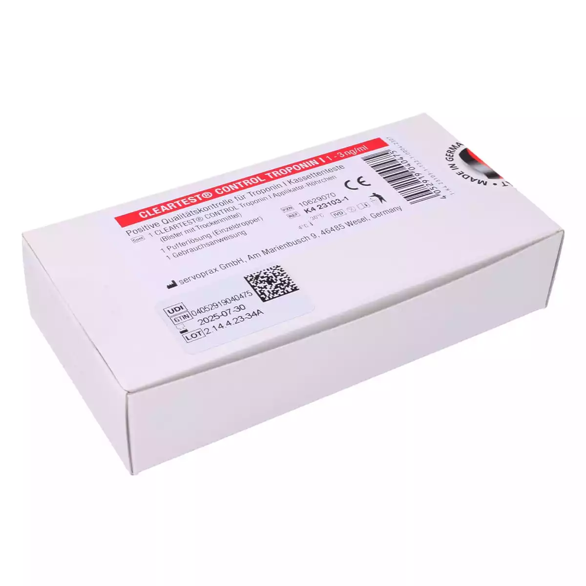  Cleartest Control Kit Troponin I