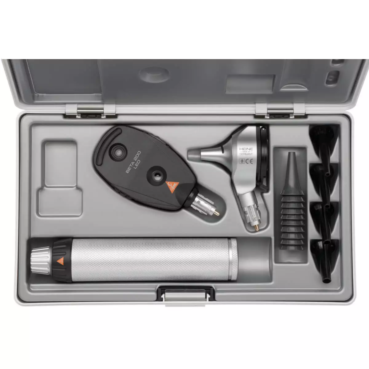  HEINE BETA 400 LED F.O. Otoskop & BETA 200 LED Ophthalmoskop im Set