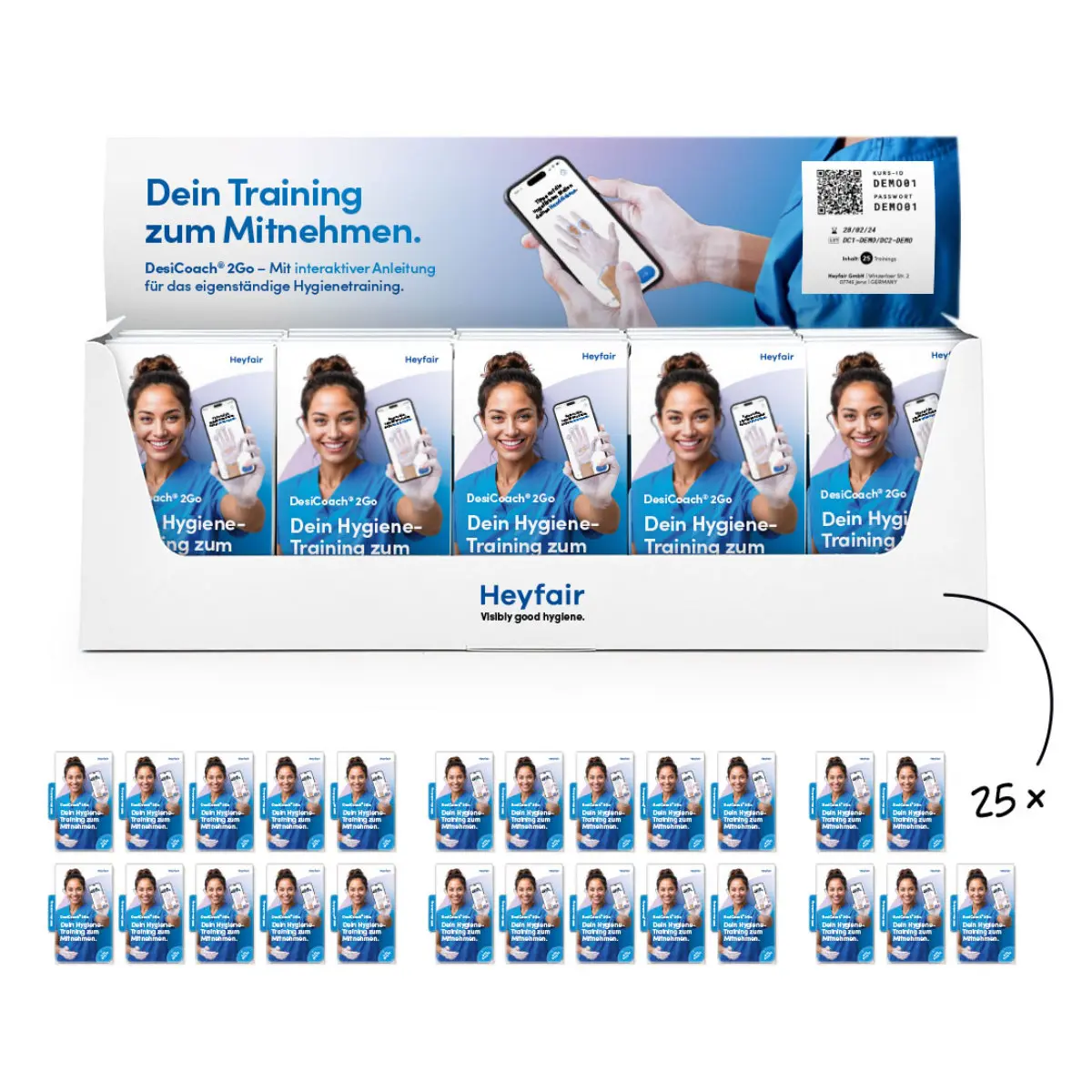  DesiCoach 2Go white Händehygiene-Trainingsset