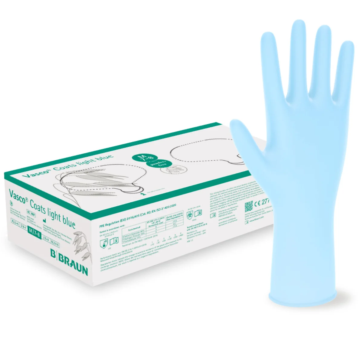  Vasco Coats light blue Nitril-Untersuchungshandschuhe