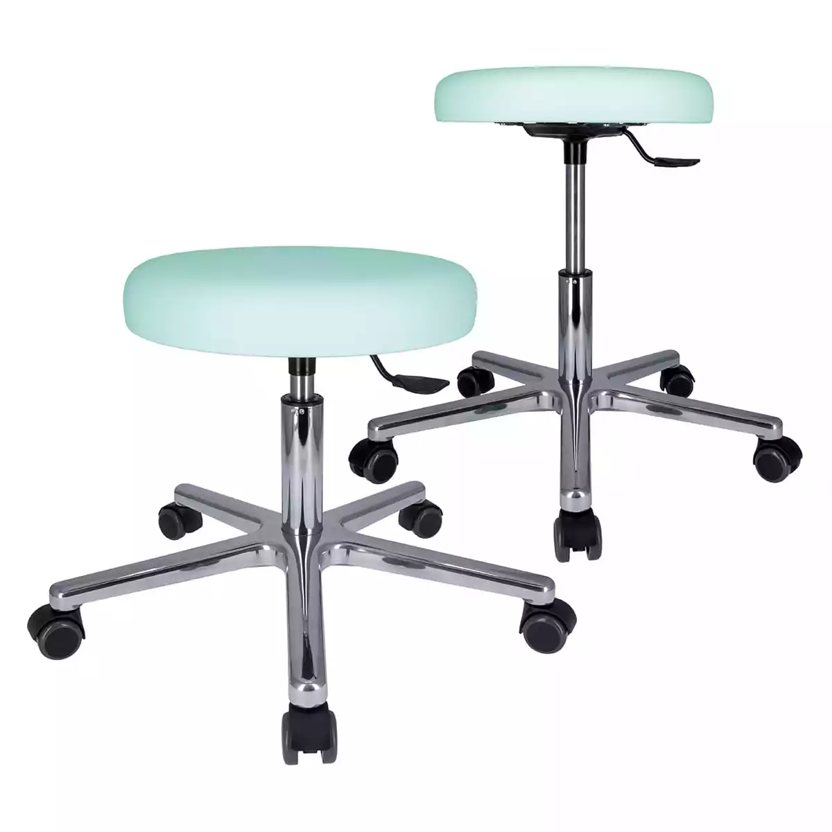  Drehrollhocker mit Alu-Fußkreuz