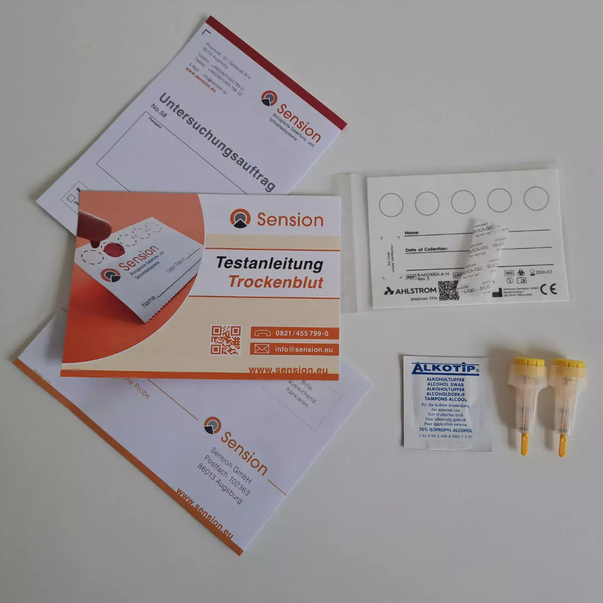  SensioScreen Mumps Antikörper-Trockenbluttest