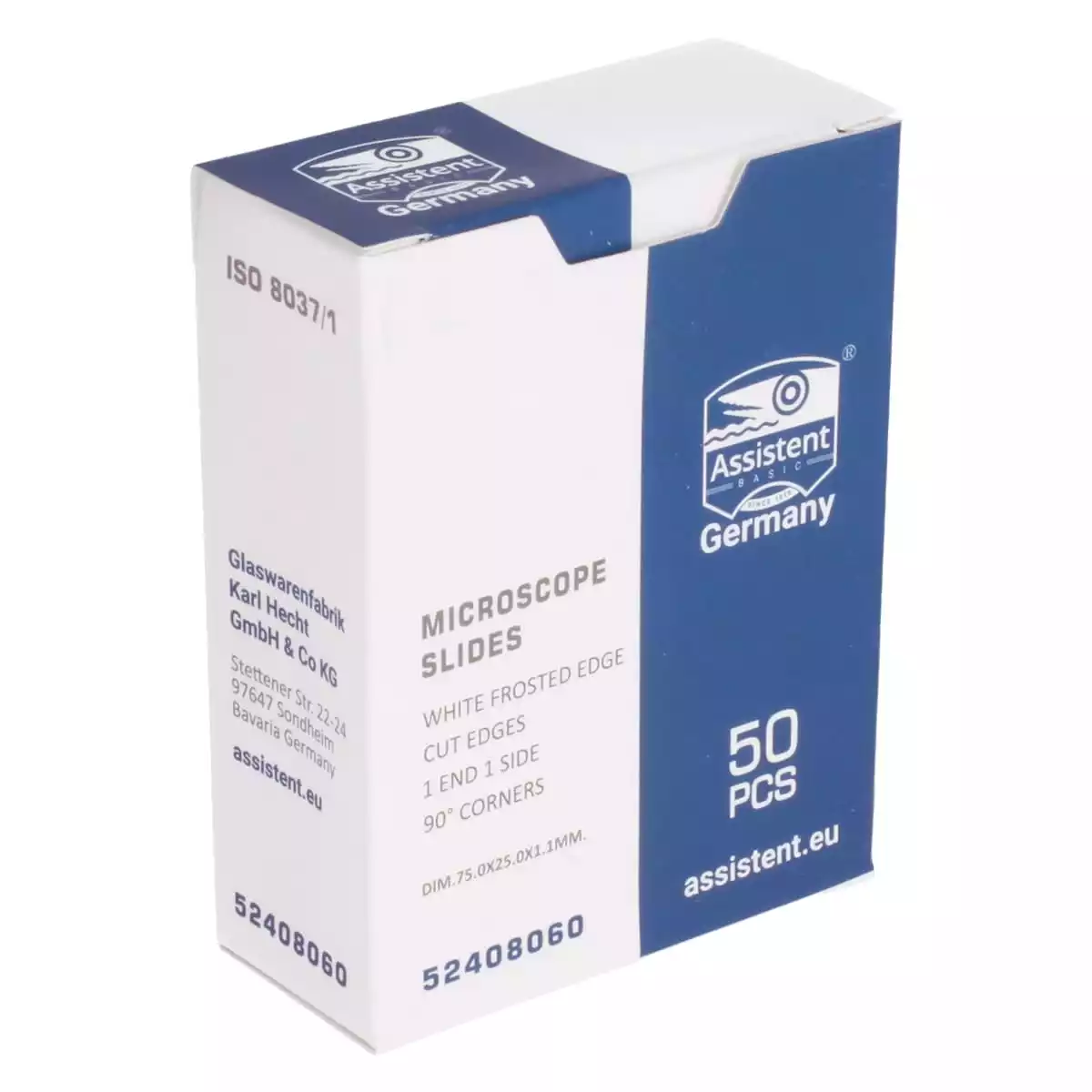  Objektträger mit & ohne Beschriftungsfeld