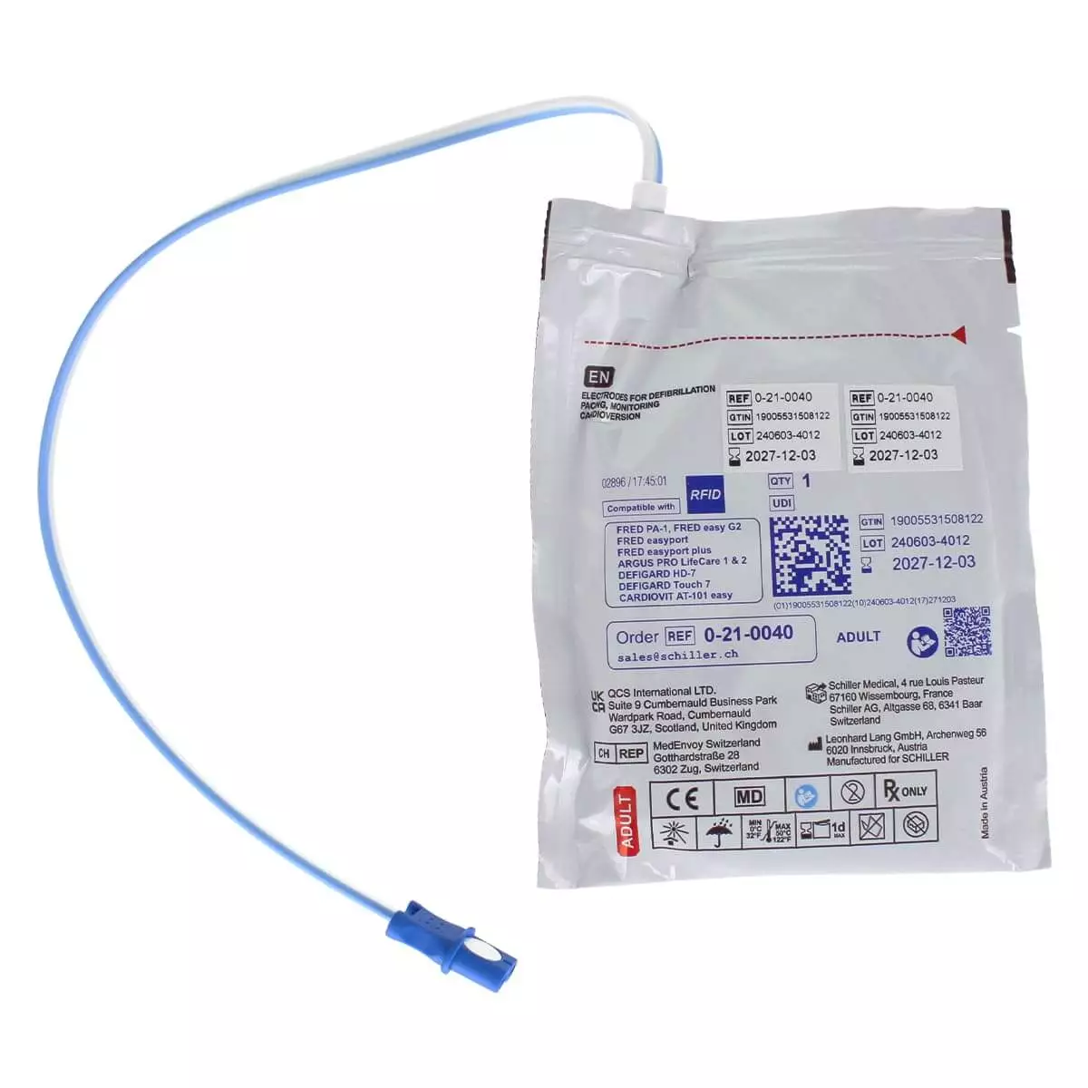  Elektroden für FRED easyport, easyport plus & PA-1 Defibrillator