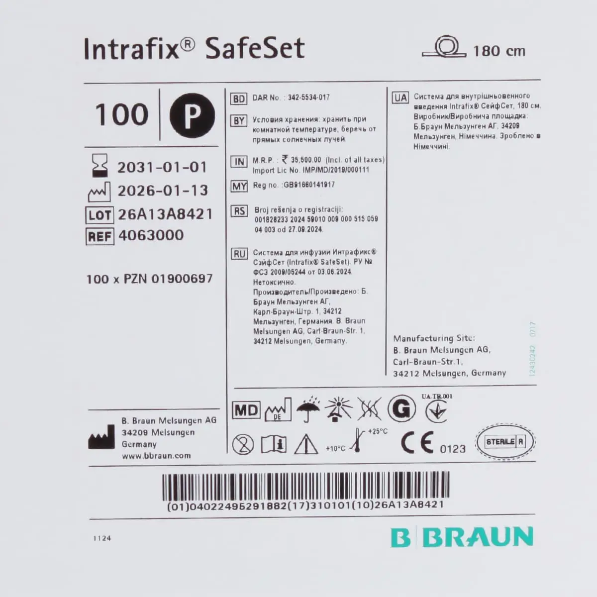  Intrafix SafeSet Infusionsgerät