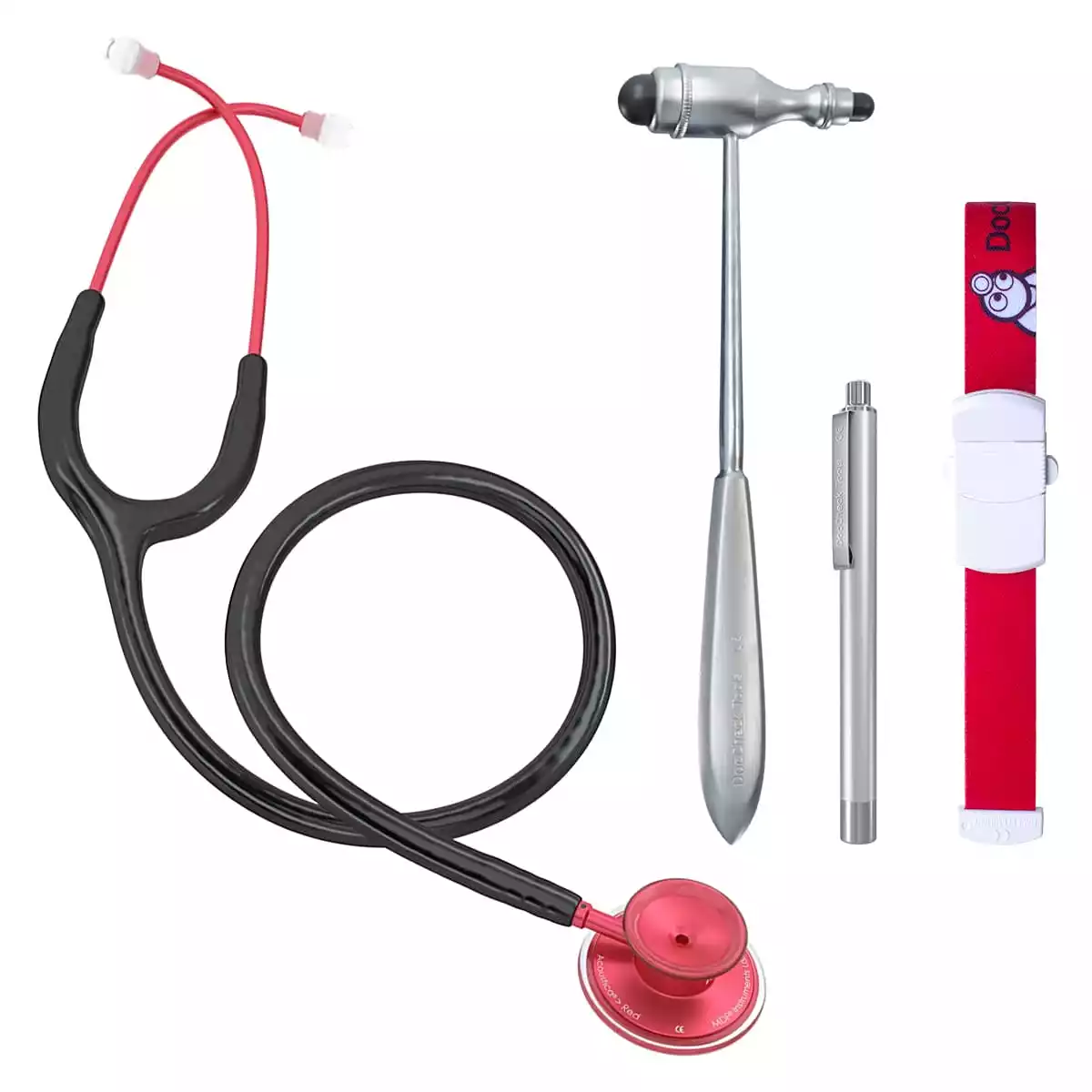  PJ/U-Kurs-Set Acoustica Stethoskop Red