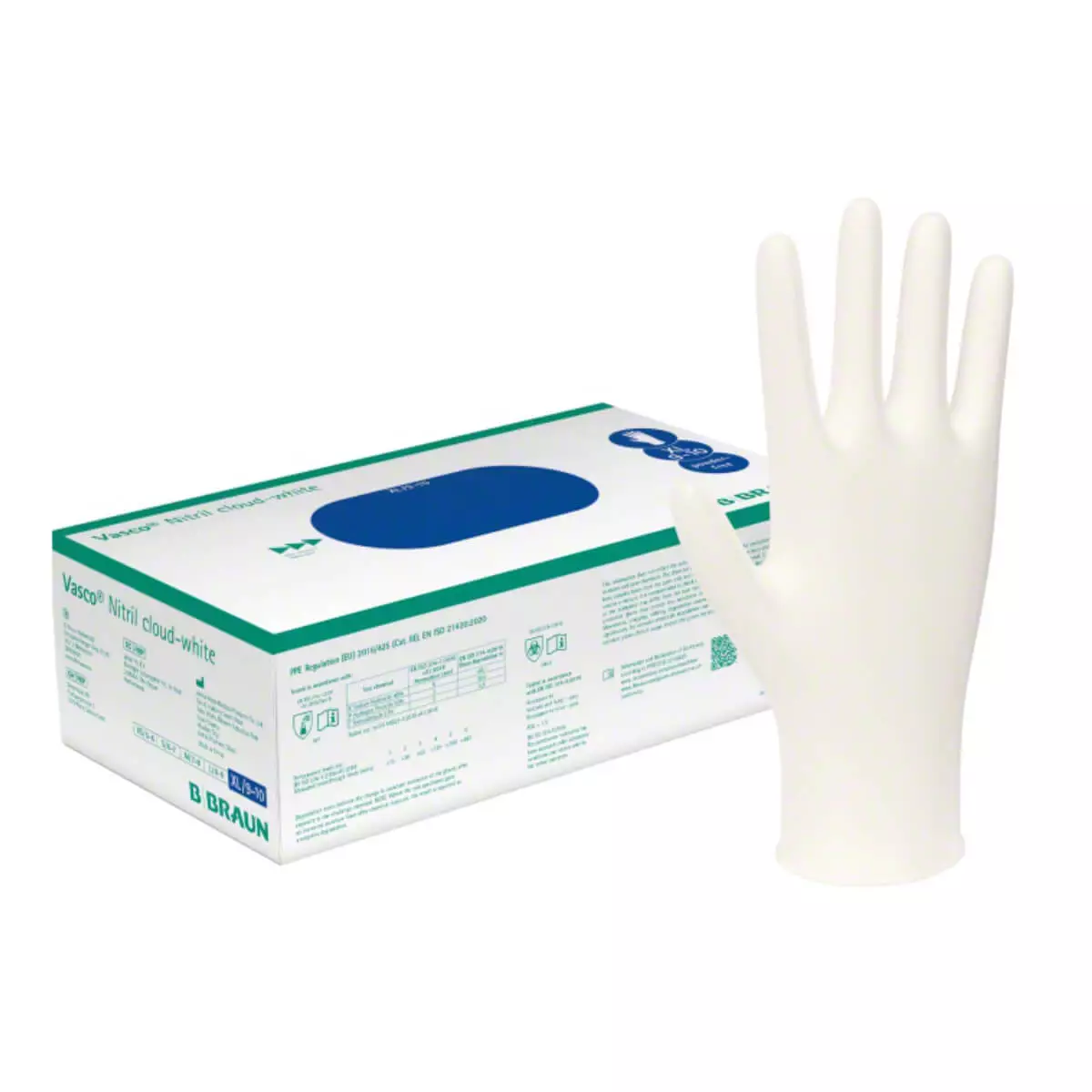  Vasco Nitril cloud-white Untersuchungshandschuhe