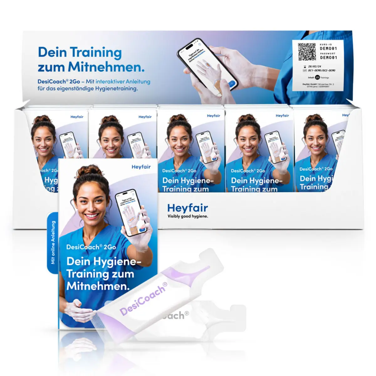  DesiCoach 2Go white Händehygiene-Trainingsset