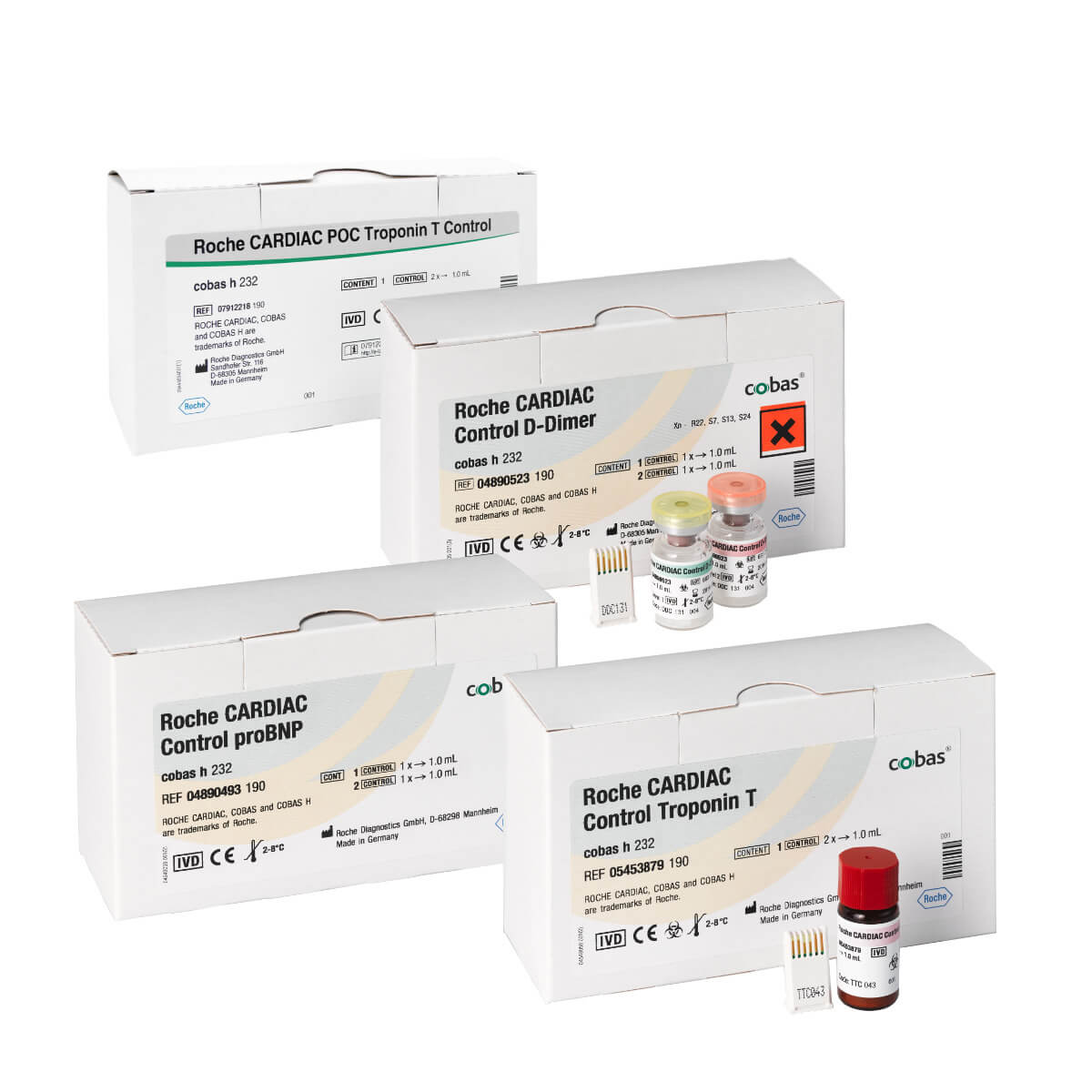 Roche CARDIAC Control für cobas h 232 CARDIAC POC Troponin T Control ...