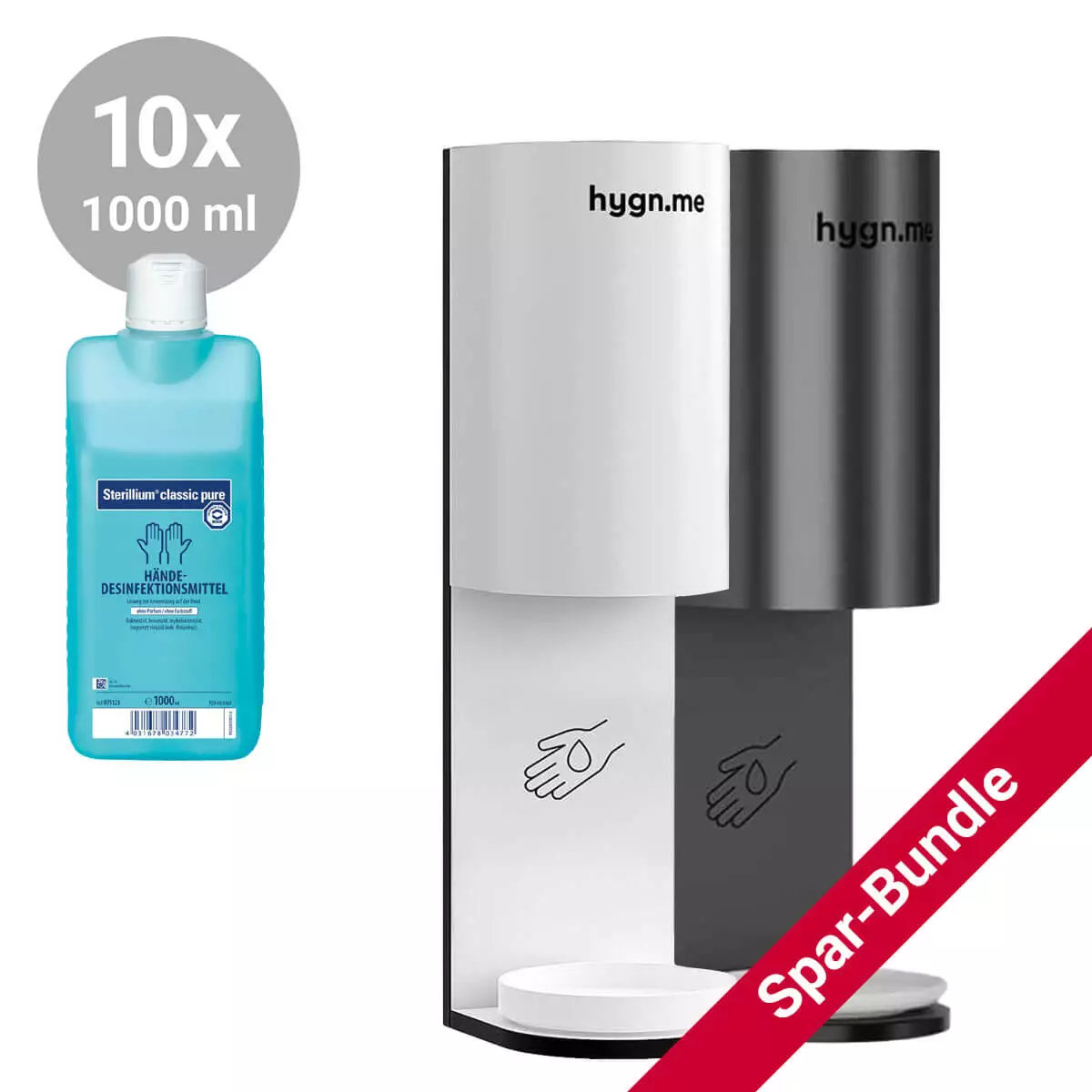  Spar-Bundle: Station 3 wall Desinfektionsmittelspender + Sterillium classic pure