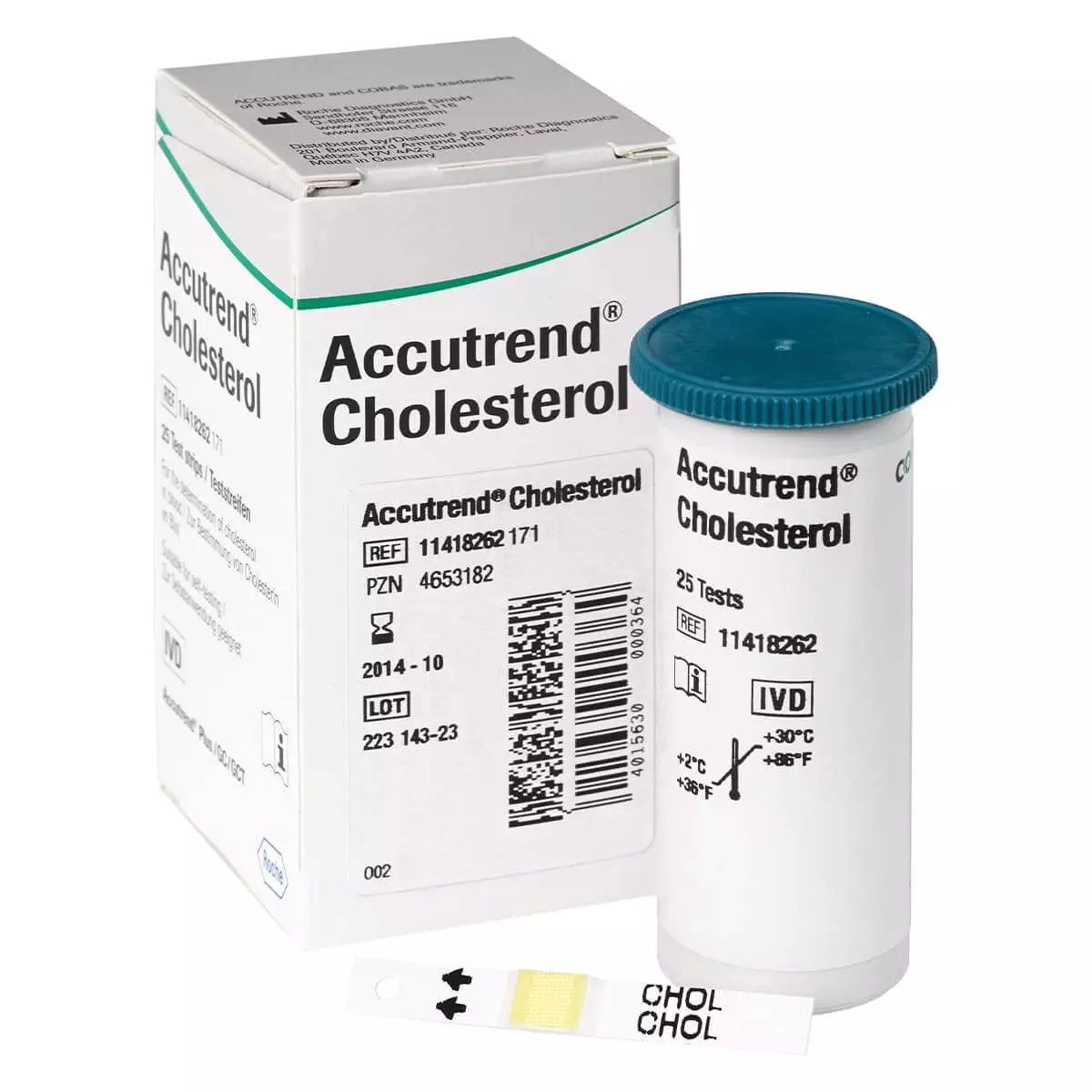  Accutrend Cholesterol Teststreifen