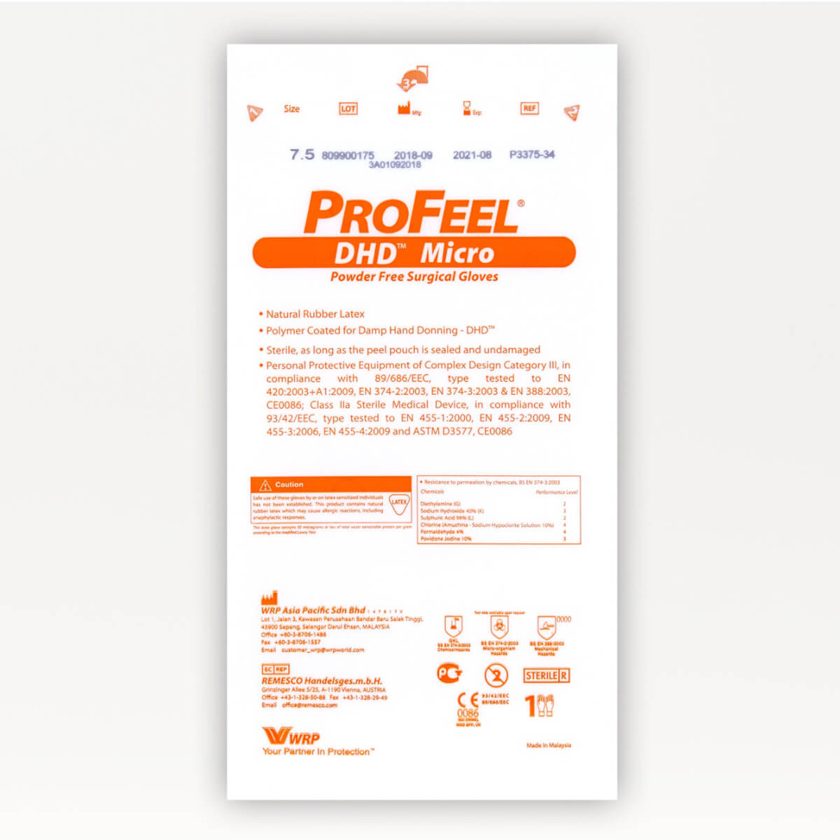 WRP ProFeel DHD Micro Latex-OP-Handschuhe 7,5 online kaufen
