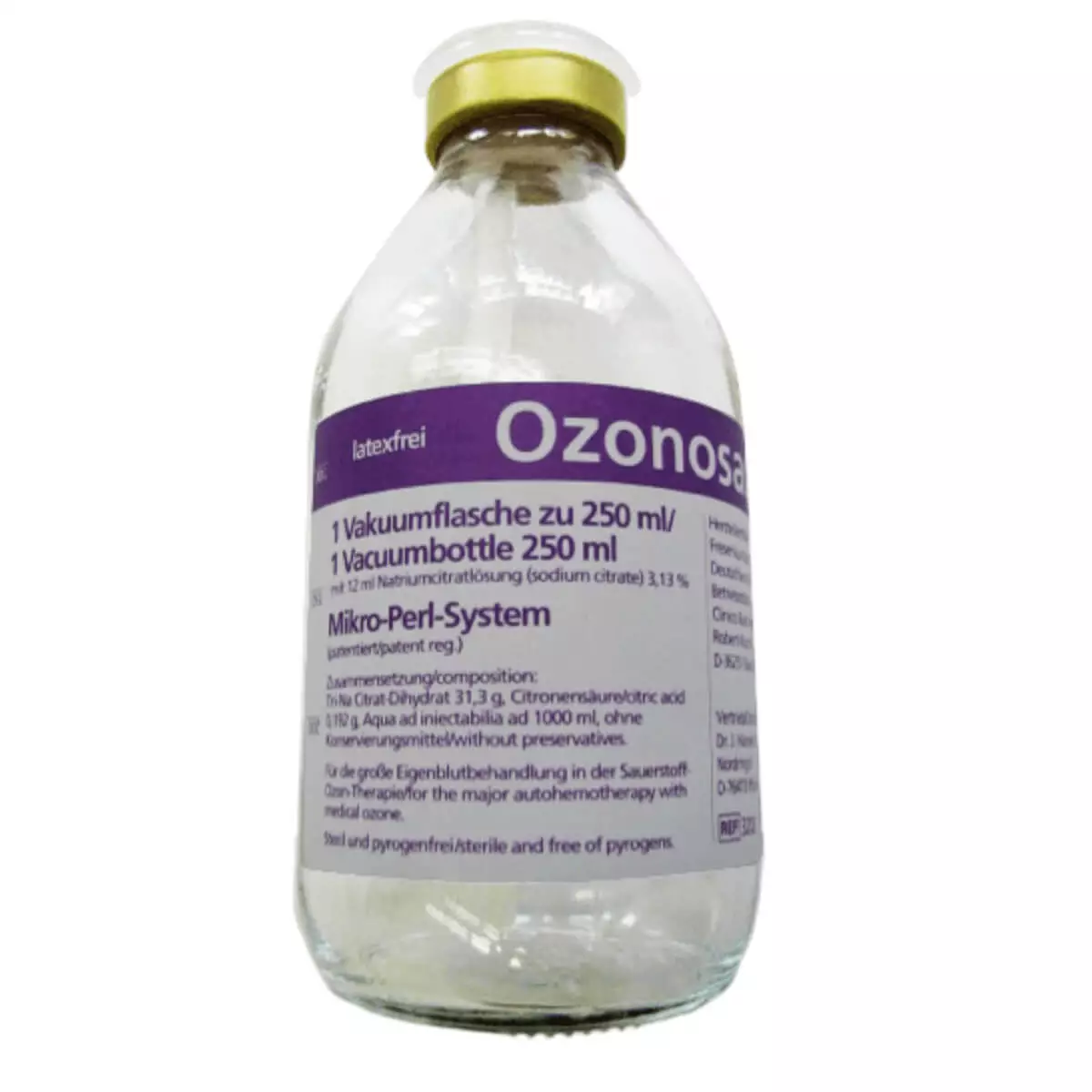  Ozonosan Vakuumflasche mit Na-Citrat
