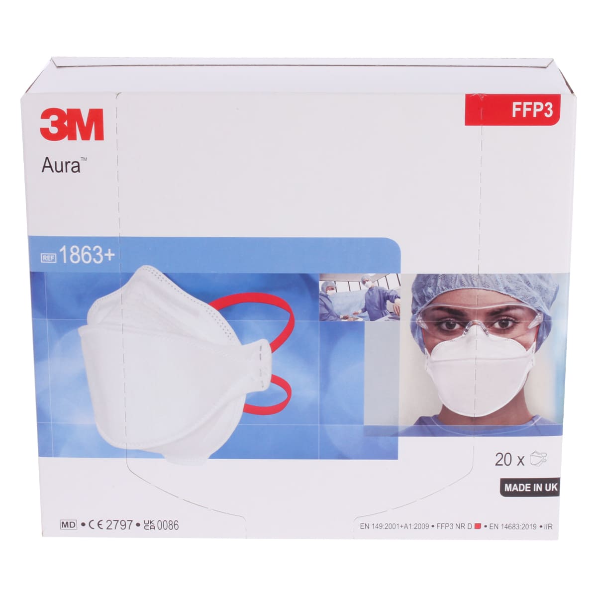 Atemschutzmaske Aura FFP3 1863+ Atemschutzmaske Aura FFP3 1863+