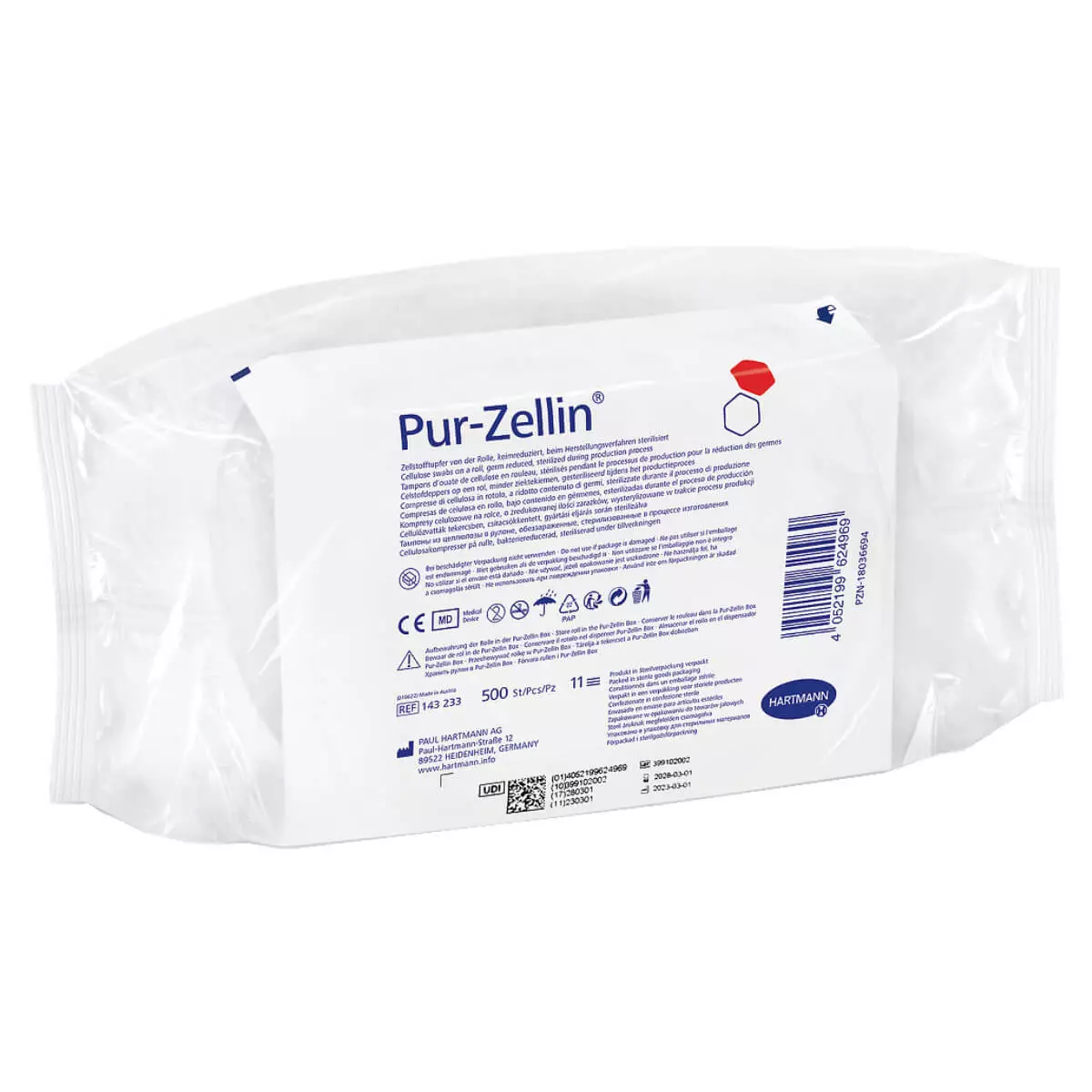  Pur-Zellin keimreduzierte Zellstofftupfer