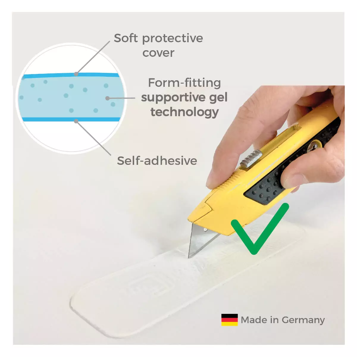  MyGelbow Gel-Krückenpolster