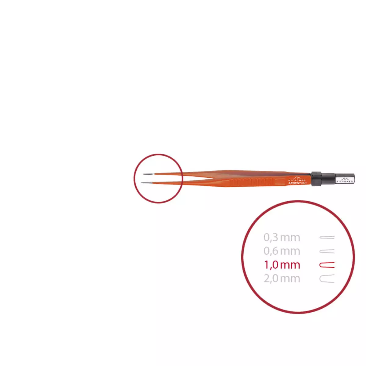  ARGENTUM Non-Stick bipolare Pinzette