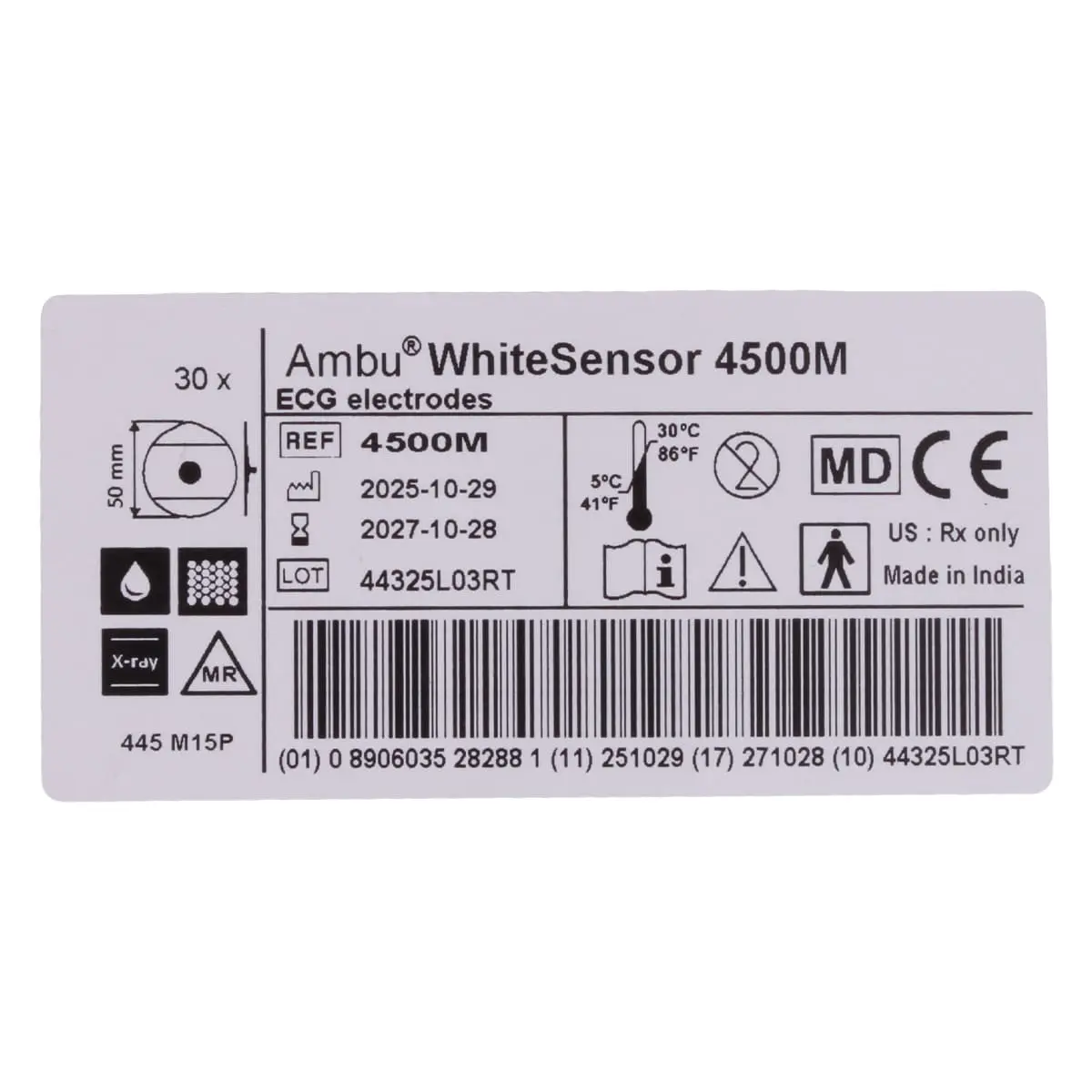 WhiteSensor 4500M Einweg-EKG-Elektroden WhiteSensor 4500M Einweg-EKG-Elektroden