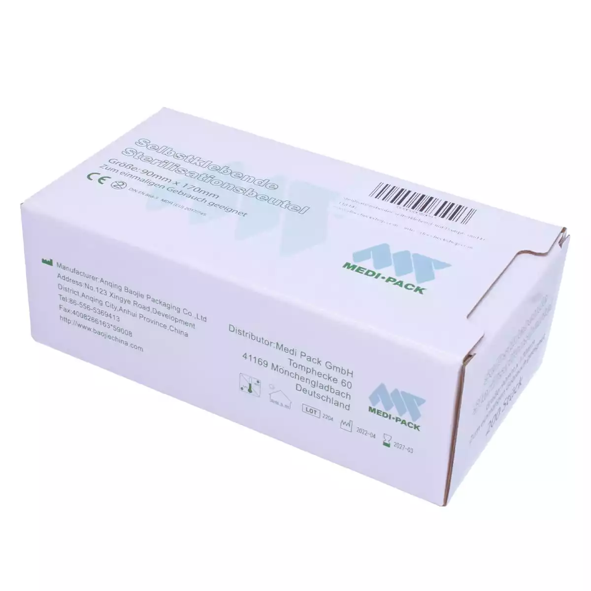  Self-Sealing Sterilisationsbeutel