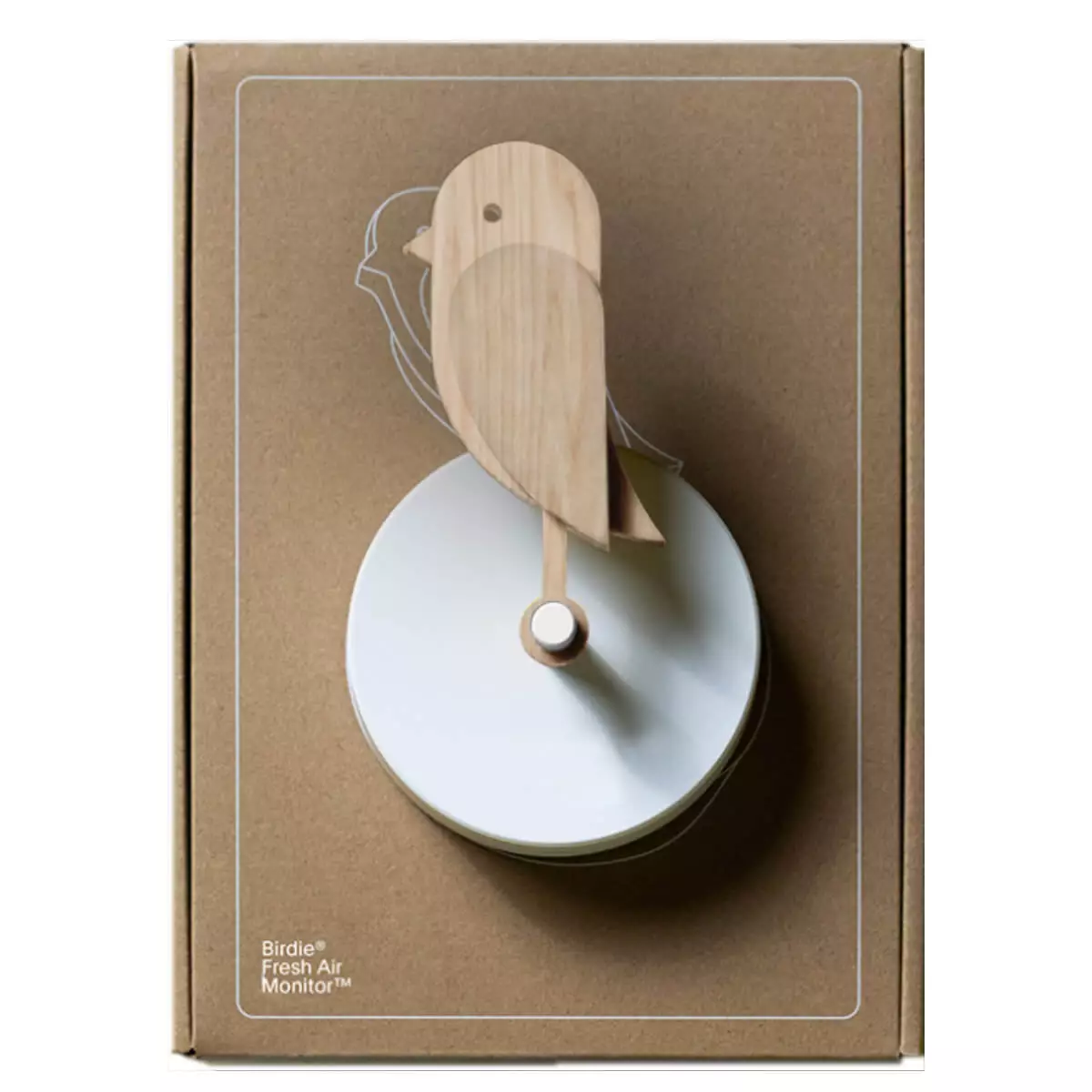  Birdie 2.0 Luftqualitätssensor – Wood Edition
