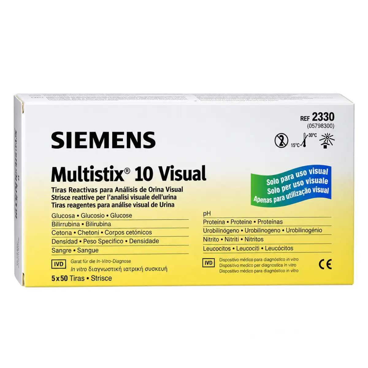 Multistix 10 visuell Urinteststreifen Multistix 10 visuell Urinteststreifen