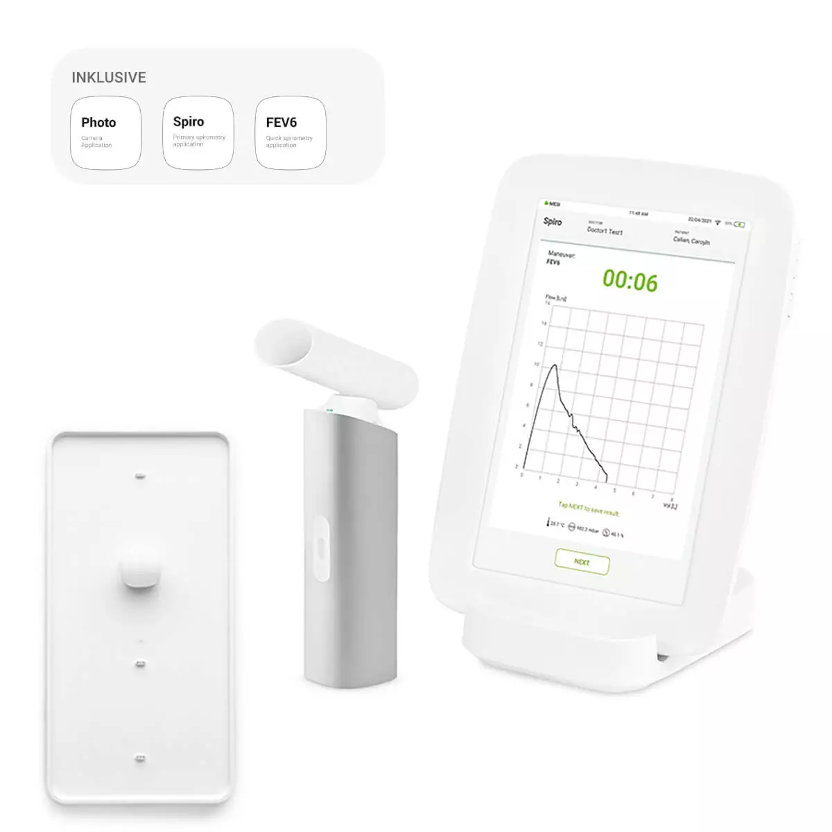  mTABLET SPIRO modulares Diagnostiksystem