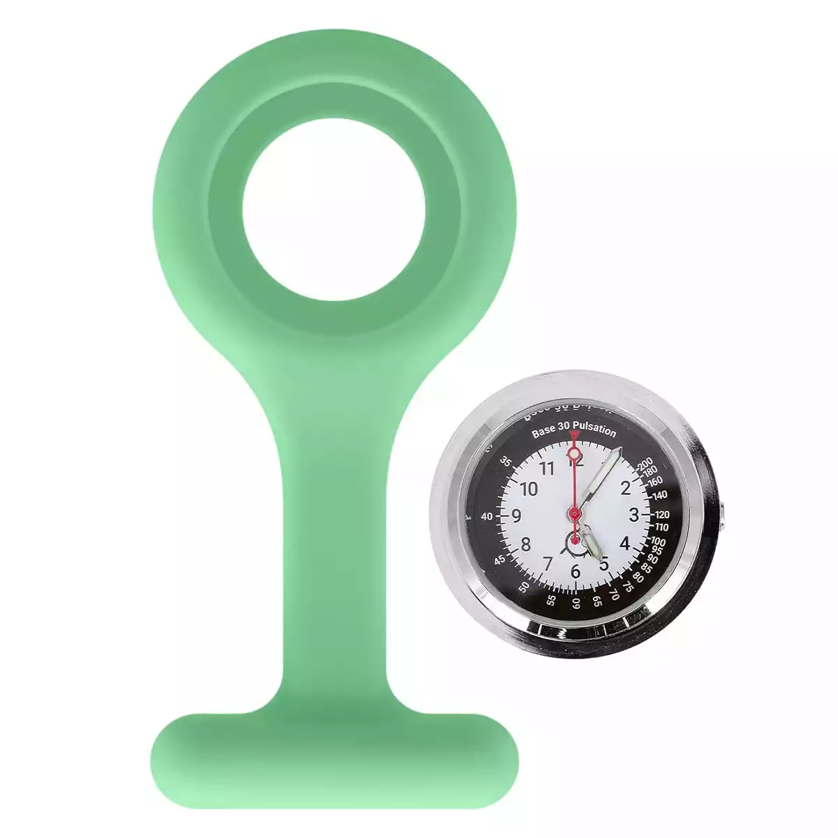  Silikon-Schwesternuhr mit Clip "Tic"