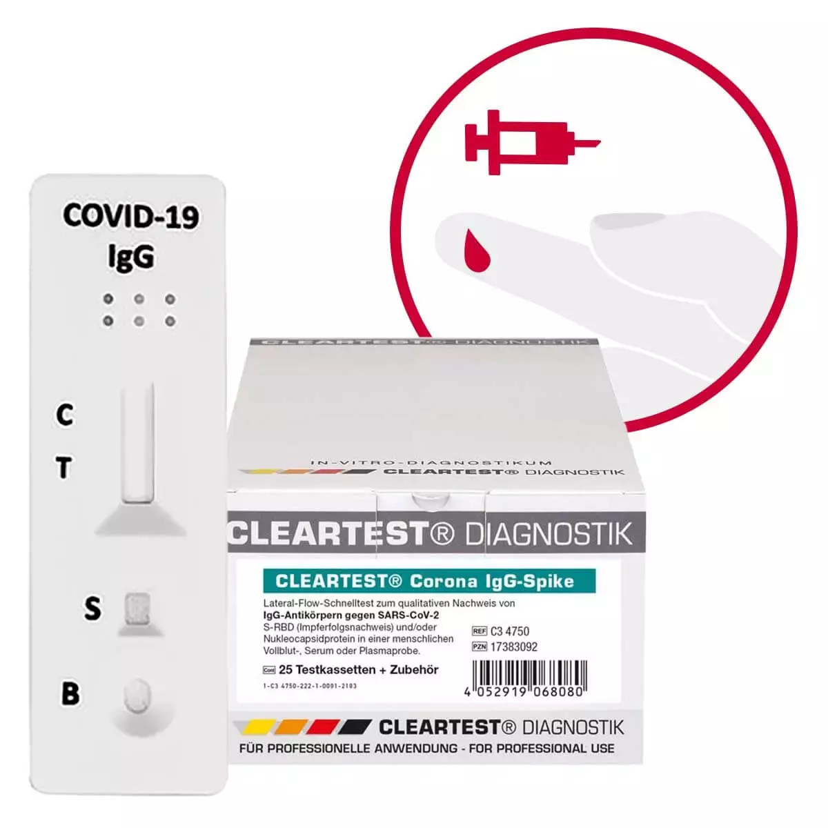  Cleartest Corona IgG-Spike Schnelltest