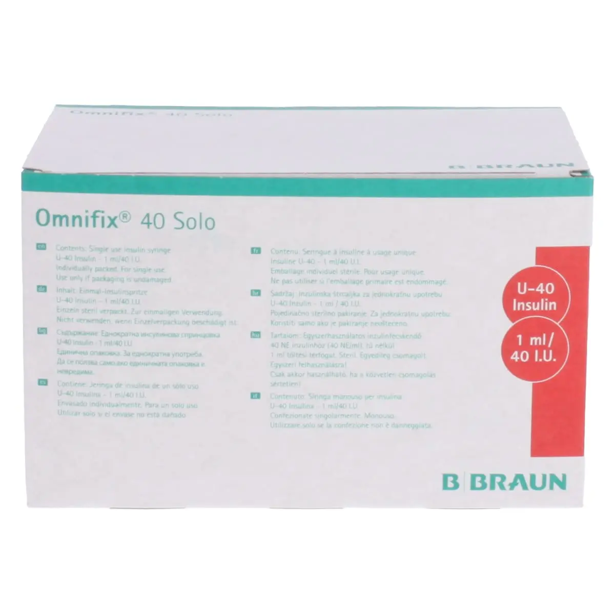  Omnifix 40 Solo Insulinspritzen
