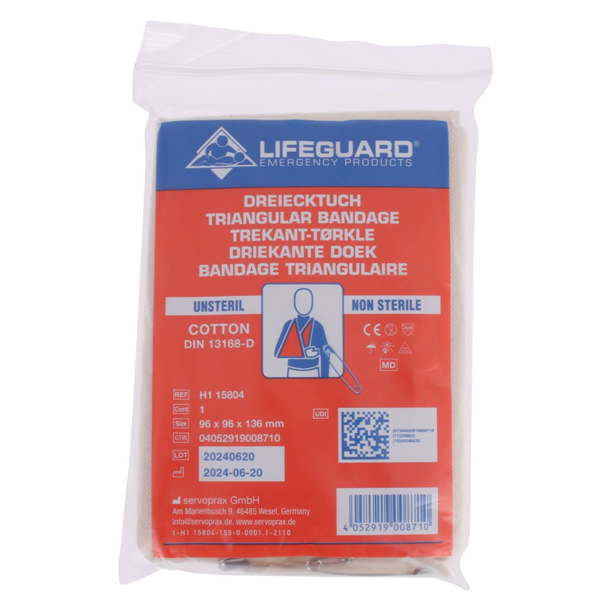  Lifeguard Dreiecktuch Viskose