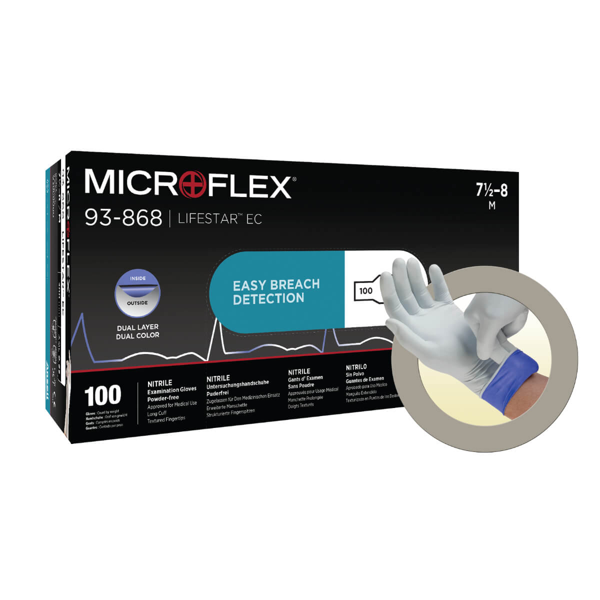 Ansell MICROFLEX® LifeStar EC™ 93-868 Nitril-Handschuh XXXL online kaufen