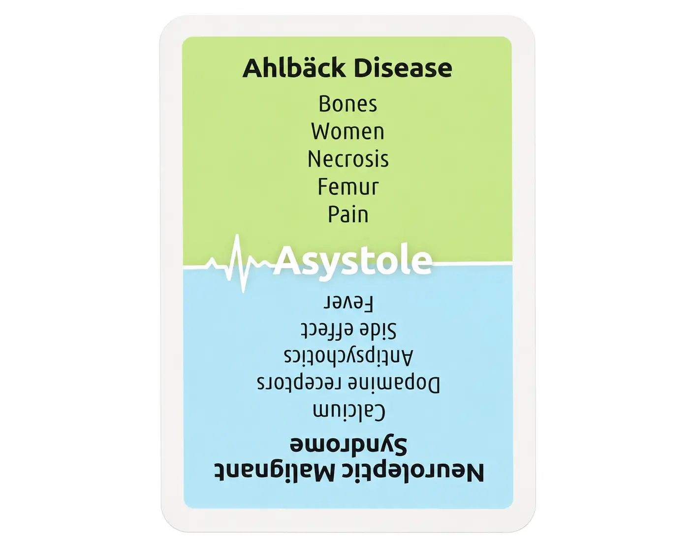  Asystole – das medizinische Kartenspiel (Englische Edition)