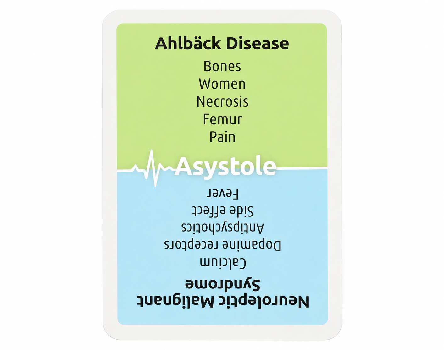  Asystole – das medizinische Kartenspiel (Englische Edition)