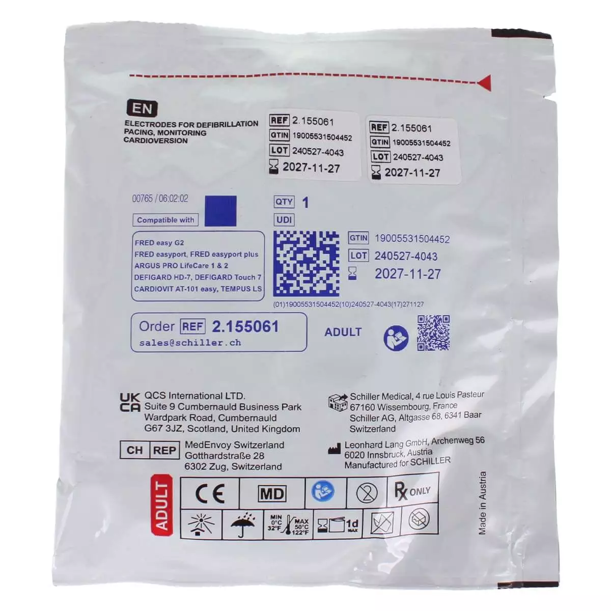  Elektroden für FRED easyport, easyport plus & PA-1 Defibrillator