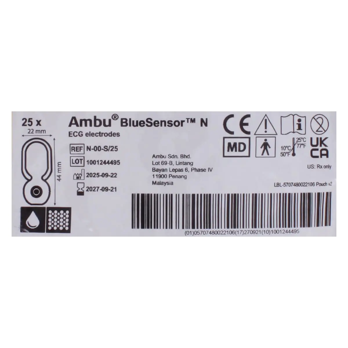  BlueSensor N-00-S/25 Einweg-EKG-Elektroden