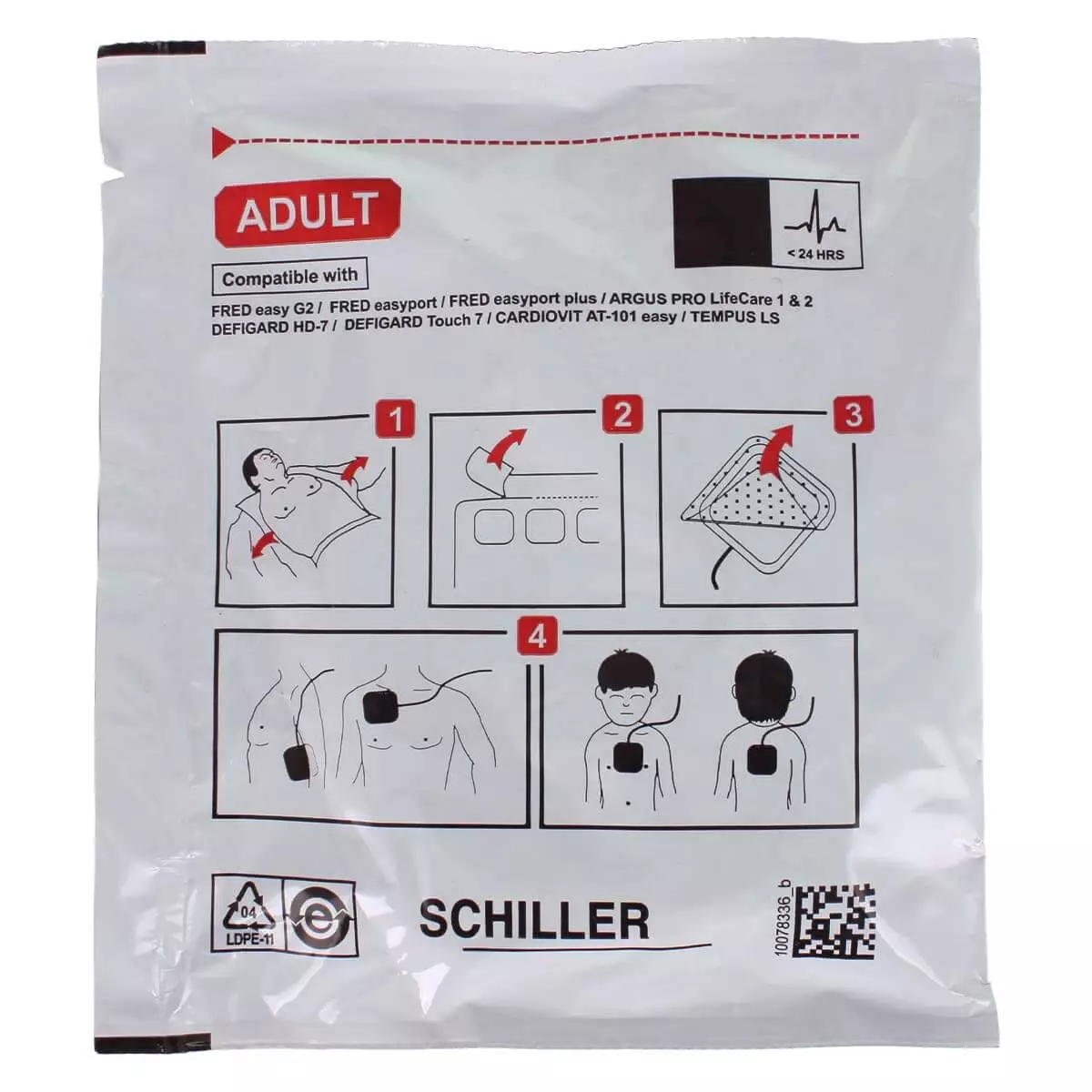  Elektroden für FRED easyport, easyport plus & PA-1 Defibrillator