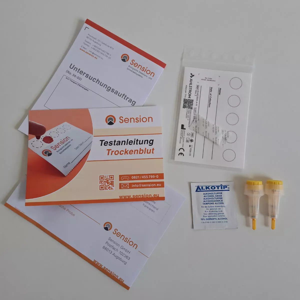  SensioScreen Masern Antikörper-Trockenbluttest