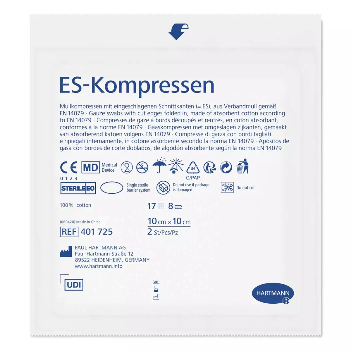  ES-Kompressen steril