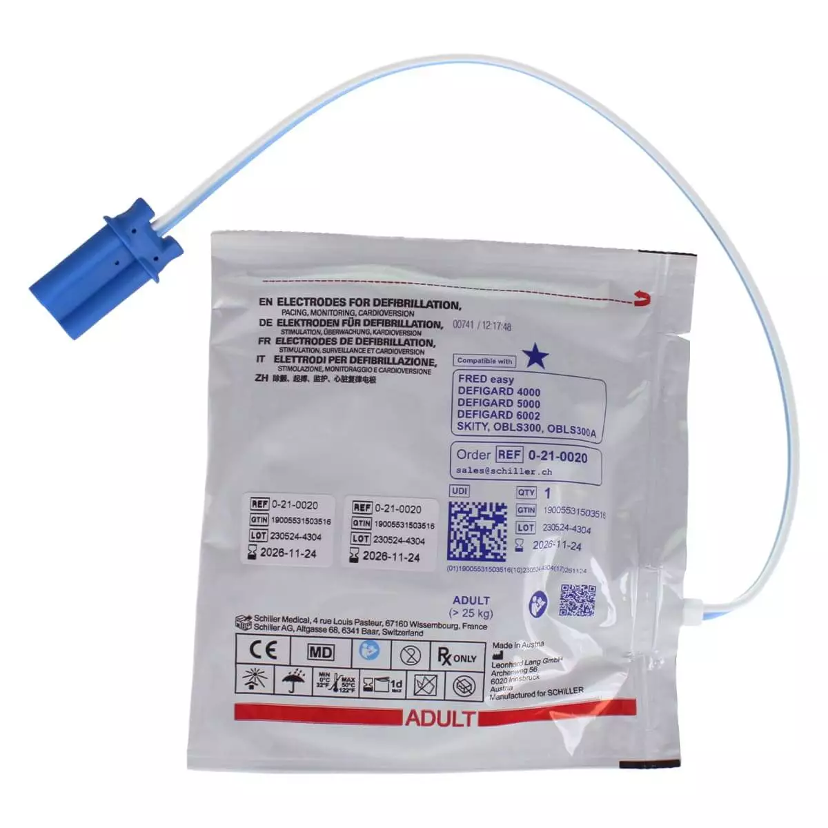  Elektroden für FRED easy Defibrillator