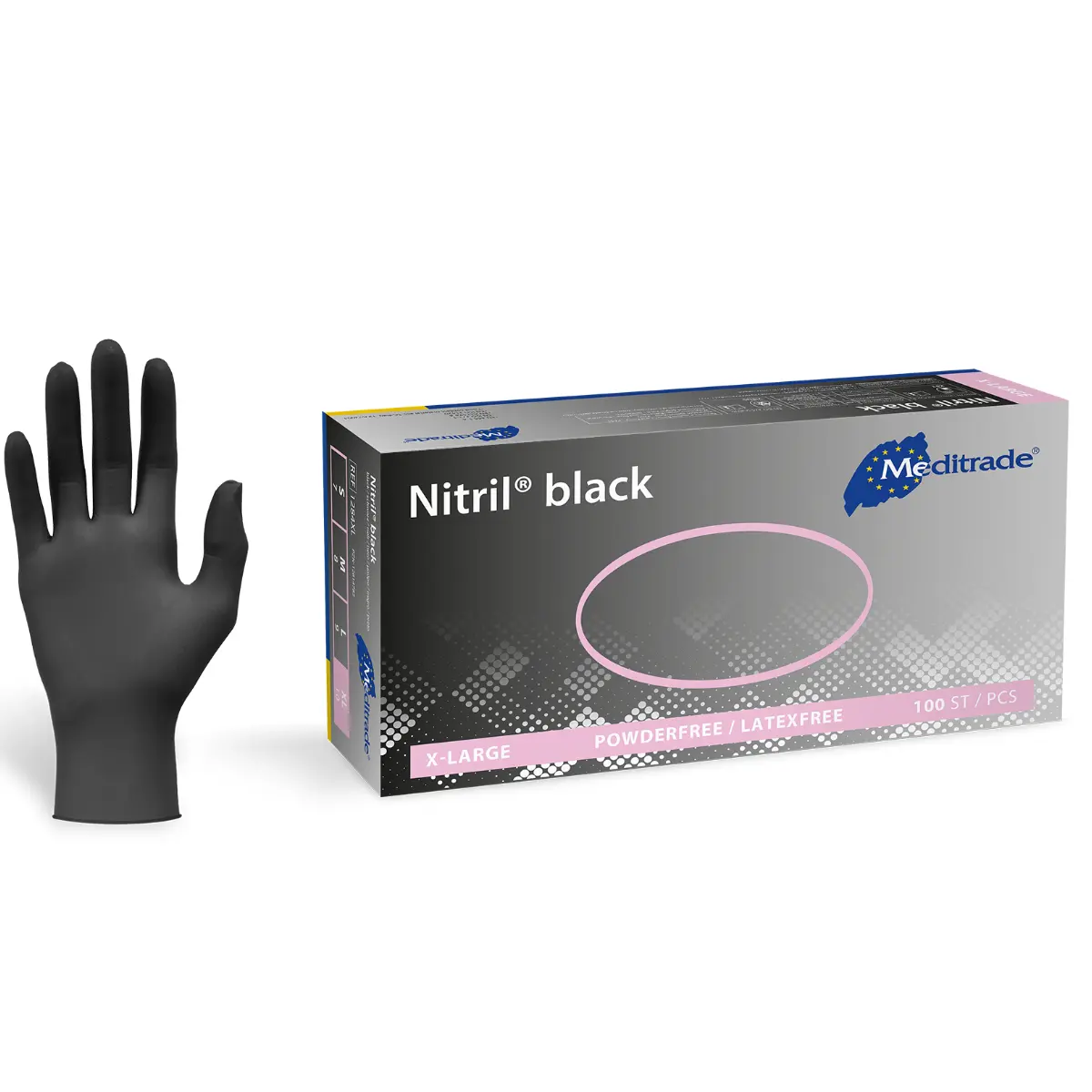  Nitril Black Handschuhe