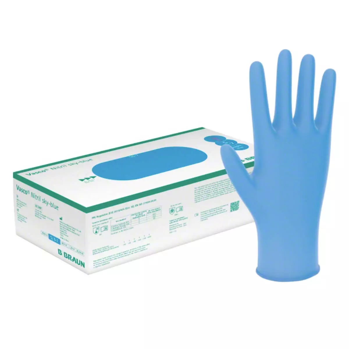  Vasco Nitril sky-blue Untersuchungshandschuh