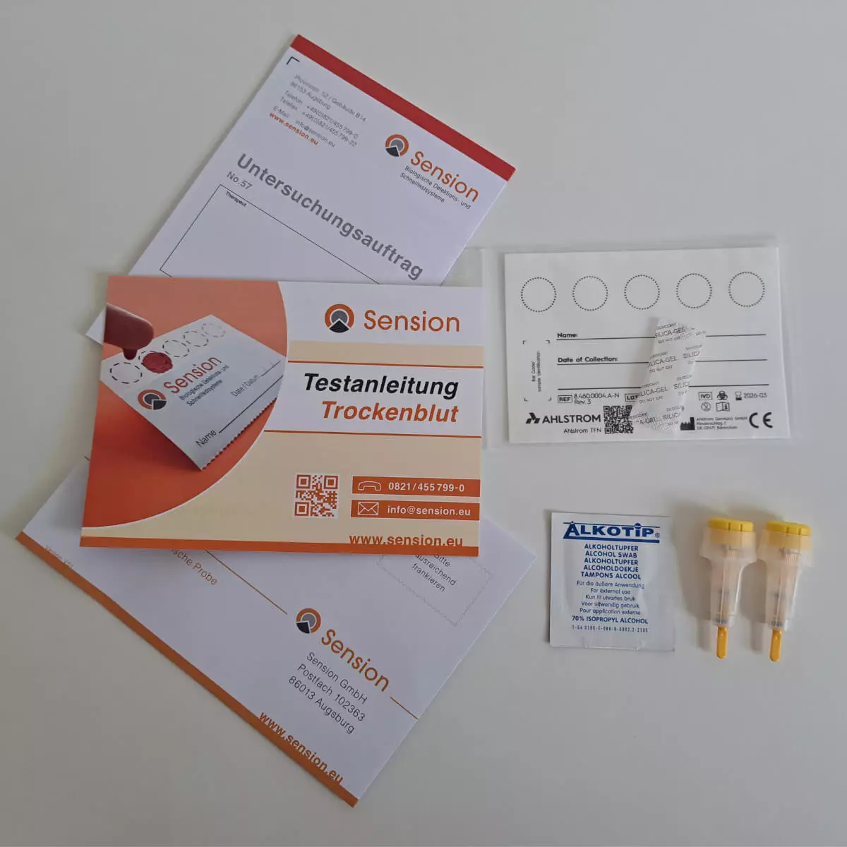 SensioScreen Röteln Antikörper-Trockenbluttest